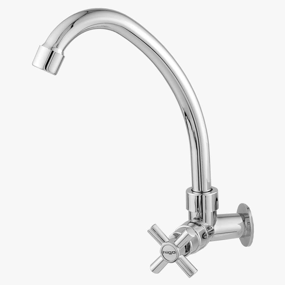 Torneira Cozinha Imperatriz Parede Higo Abs Cromado 2060 C31 Bica Alta 1/4 Vt