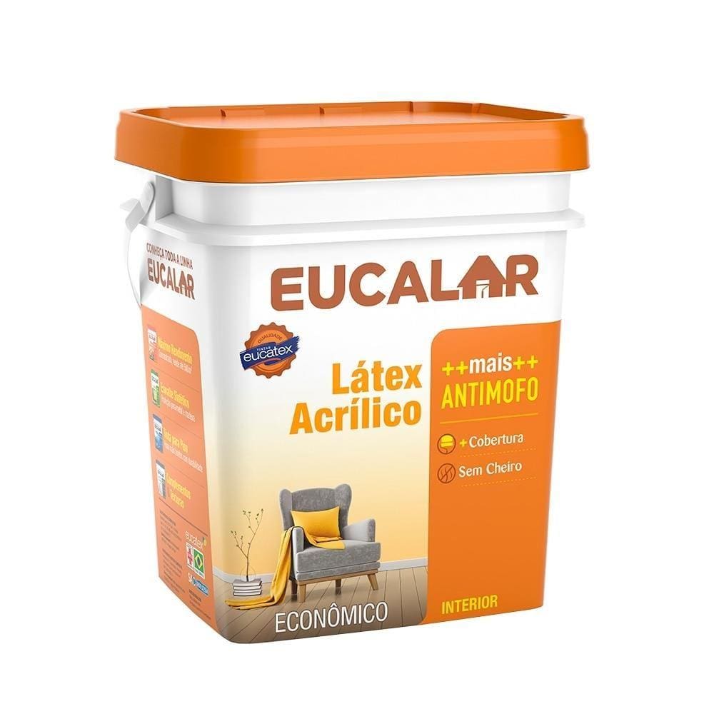 Tinta Acrílica Eucalar Palha 18 Litros