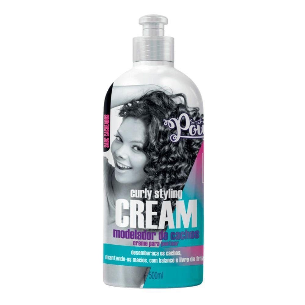 Creme para Pentear Soul Power Curly Styling Cream Modelador de Cachos 500ml