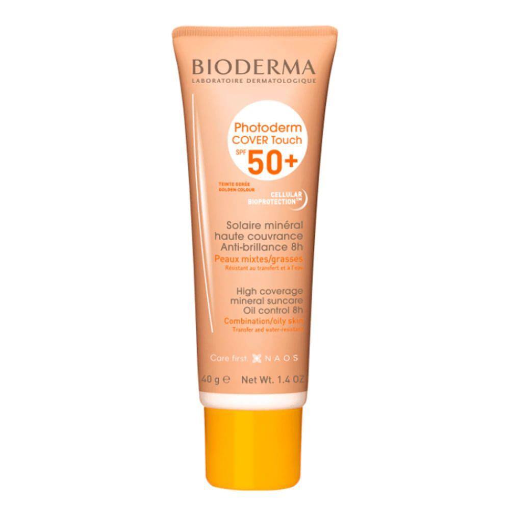 Protetor Solar Photoderm Cover Touch FPS 50+ Cor Dourado Oil Control 40g