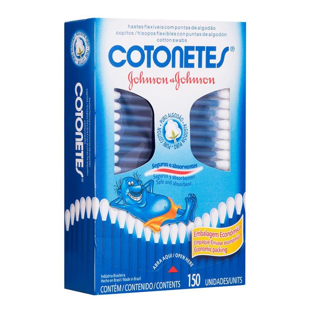 Hastes Flexíveis Cotonetes Johnson & Johnson 150 Unidades