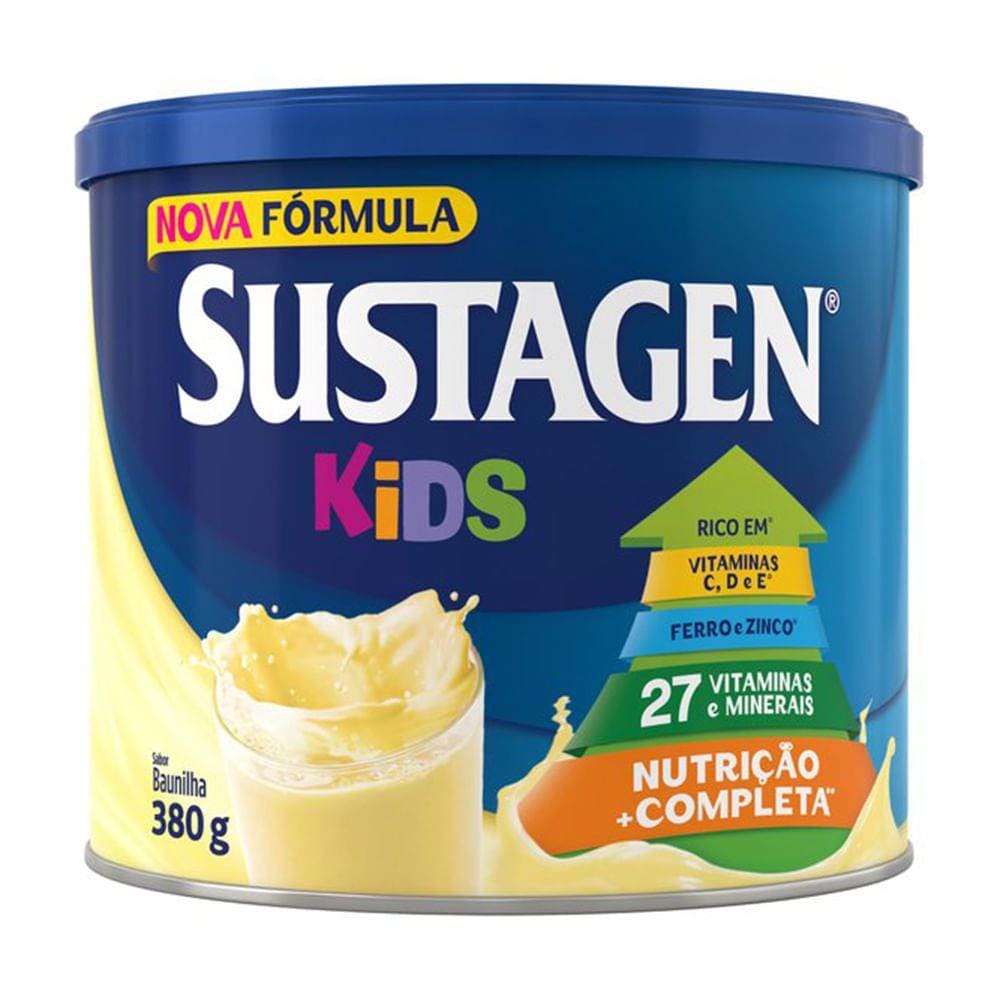 Complemento Alimentar Sustagen Kids Baunilha Lata 380g