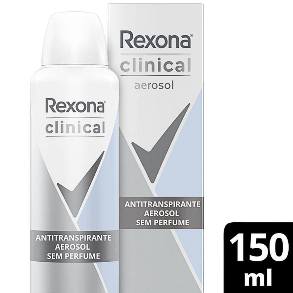 Kit 2 Desodorante Rexona Clinical Aerosol Refresh 96h +controle De Odor  150ml - Carrefour