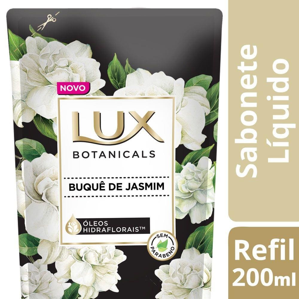 Sabonete Líquido Lux Botanicals Buquê de Jasmim Refil 200ml