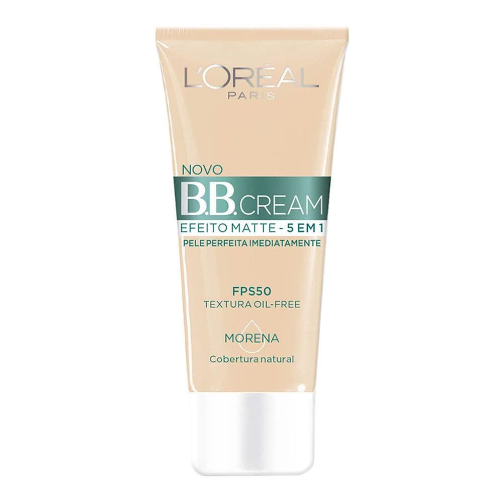 BB Cream L`oréal FPS 50 Efeito Matte 5 em 1 Cor Morena 30ml
