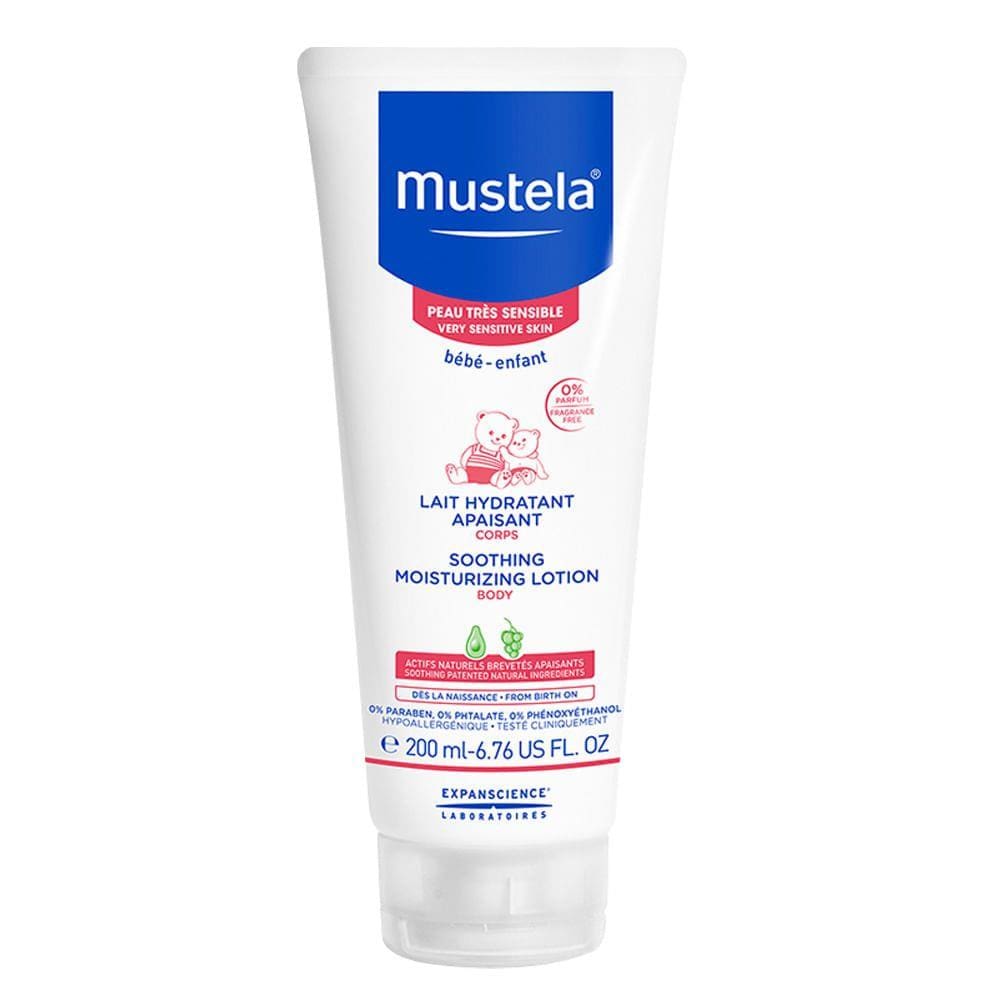 Loção Hidratante Mustela Bebê Pele Muito Sensível Rosto e Corpo 200ml