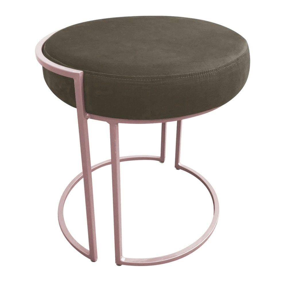 Puff Love Suede Base Rose D`Rossi