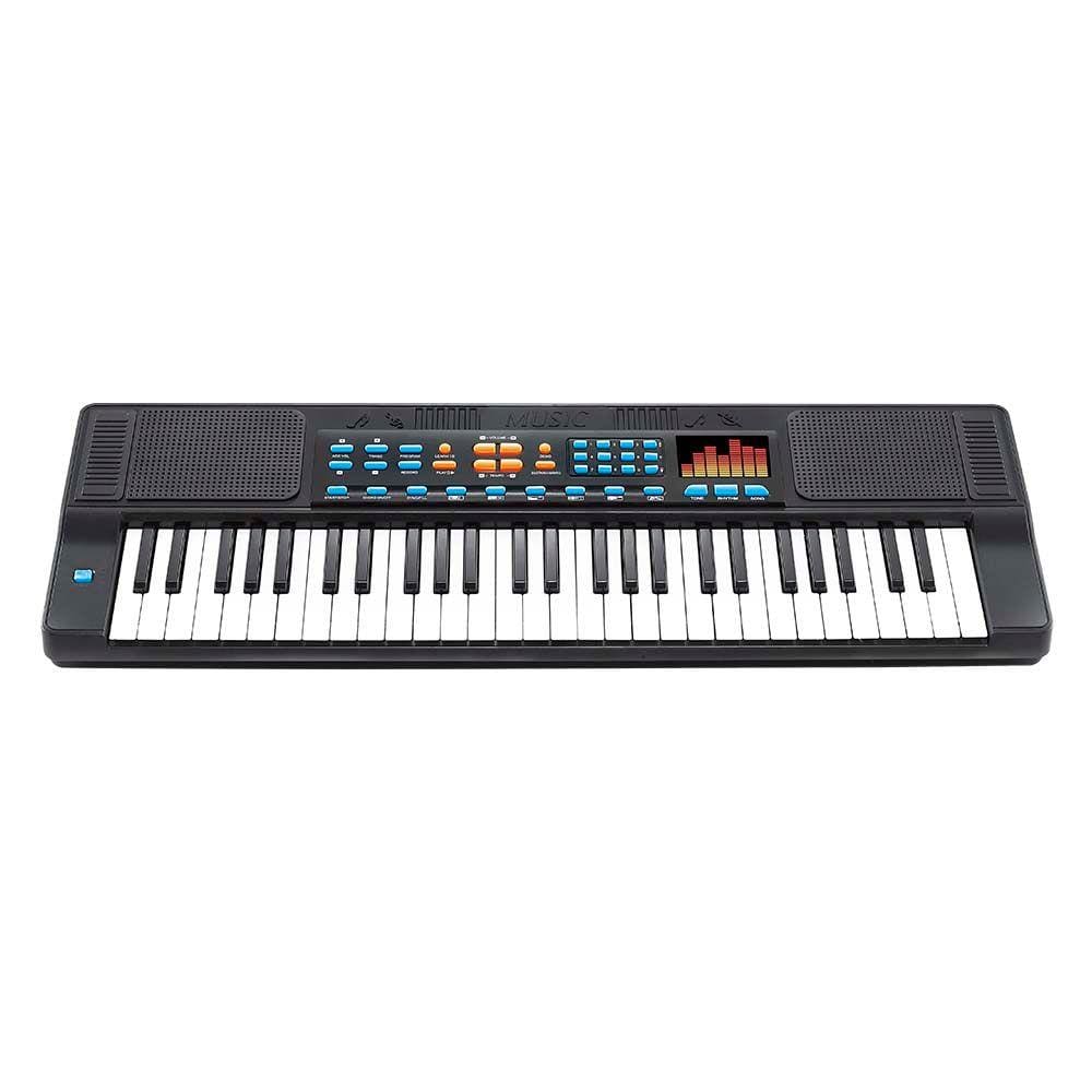 Teclado Piano Infantil Com Microfone Bivolt 54 Teclas 70 Cm  Toca MP3