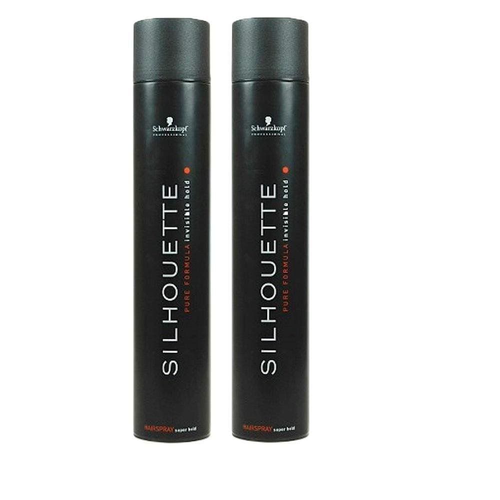 Kit Com 2 Spray Schwarzkopf Silhouette Hair Fixador 500Ml