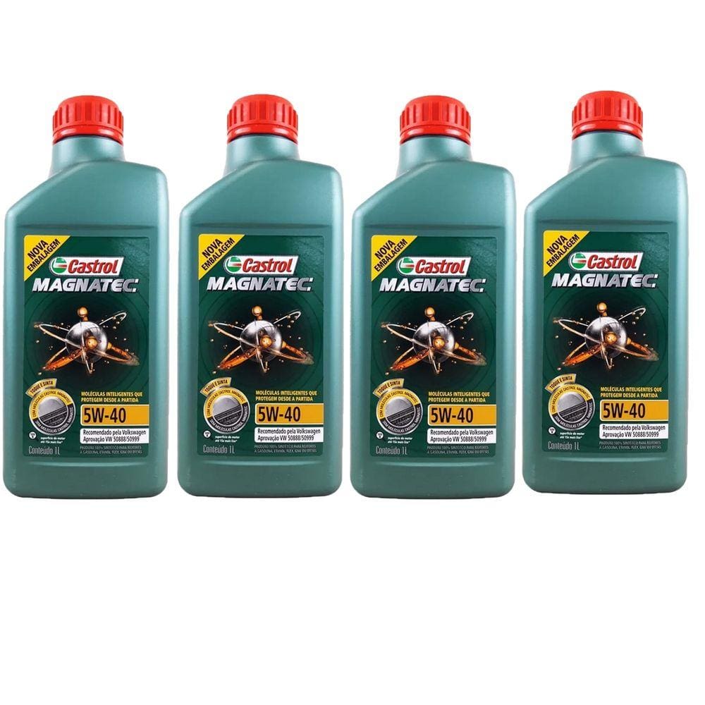 Kit 4 Oleo de Motor Castrol Magnatec 5w40 508 88