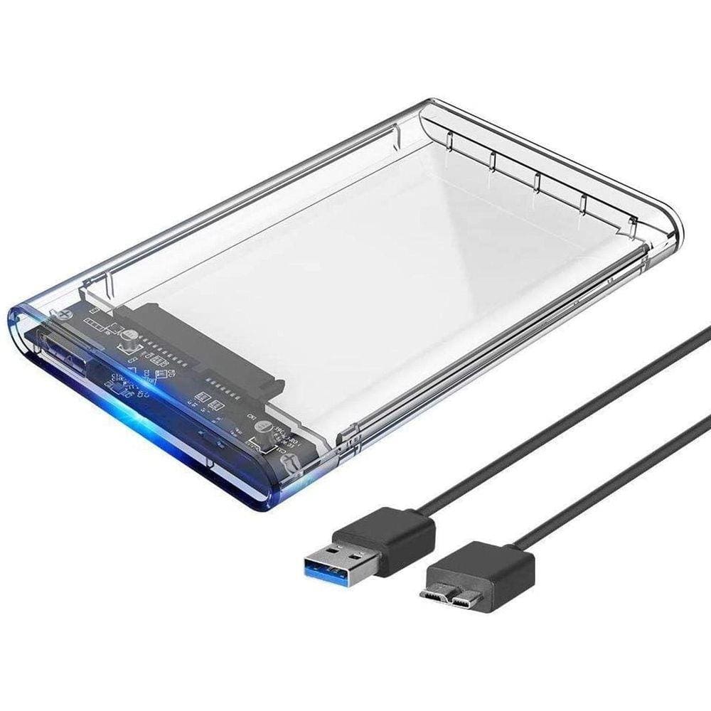 Case Transparente Transforma Hd Ou Ssd Em Hd Externo Rápido