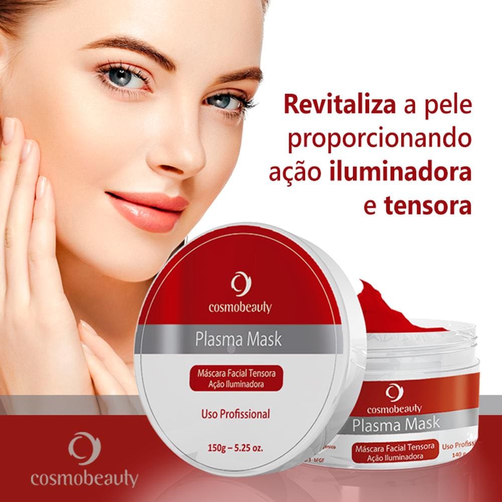 Plasma Mask Máscara Facial Tensora Iluminadora Cosmobeauty