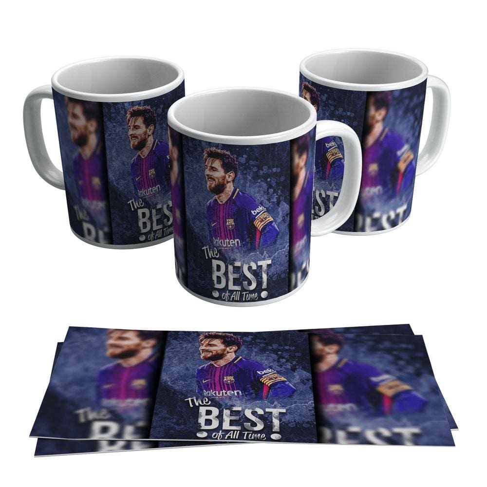 Caneca Messi The Best of All Time Barcelona Argentina Futebol