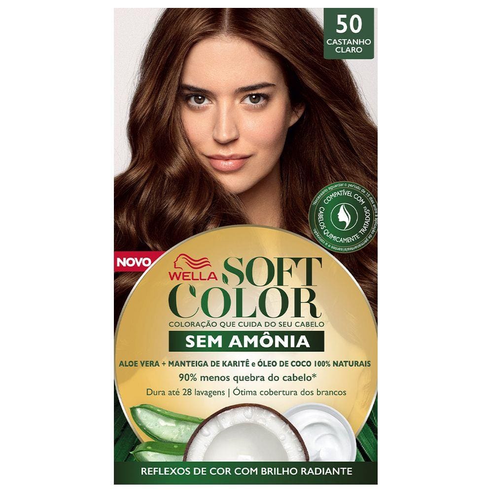 Kit Tintura Soft Color Castanho Claro 50 Soft Color