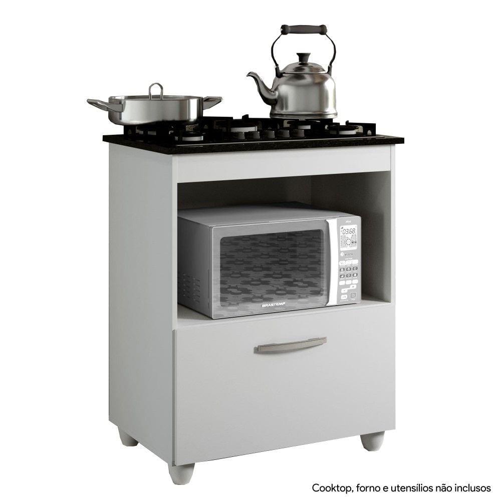 Balcão para Cooktop 4 Bocas Salvia Kaiki Móveis