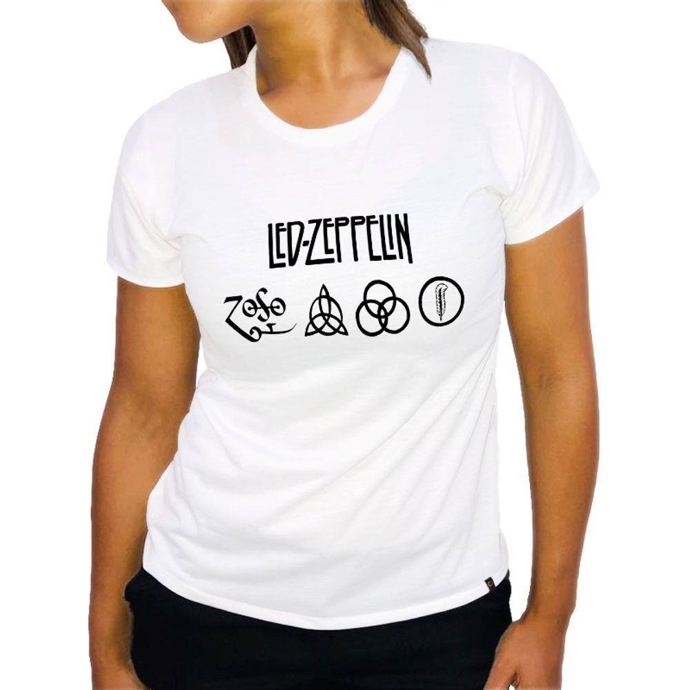 camiseta feminina led zeppelin