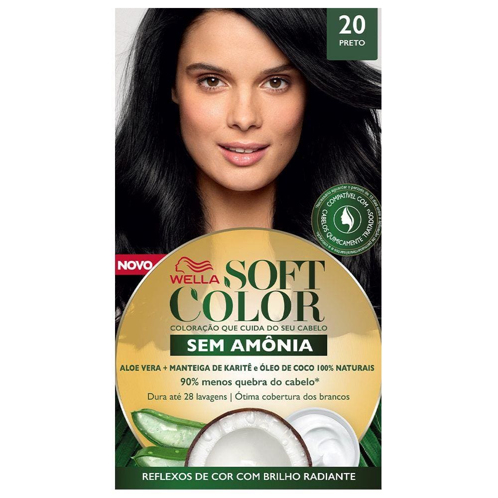 Kit Tintura Soft Color Preto 20 Soft Color