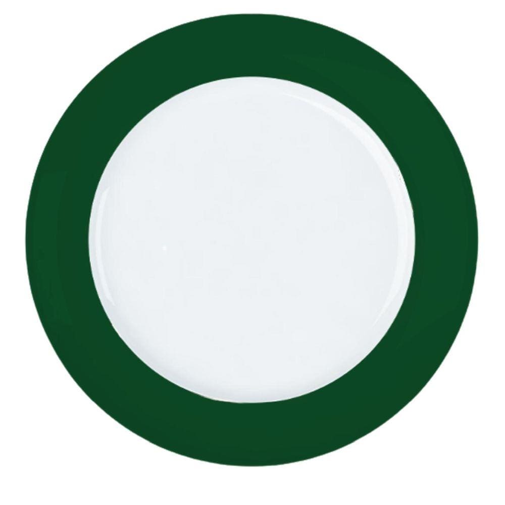 Jogo 6 un Prato Raso Versa Verde 27,5cm Porcelana Germer