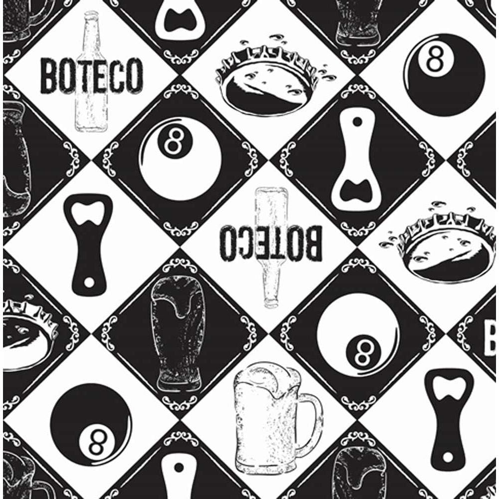 TOALHA TNT ESTAMPADA BOTECO 0,68 X 0,68 m C/ 5 PEÇAS