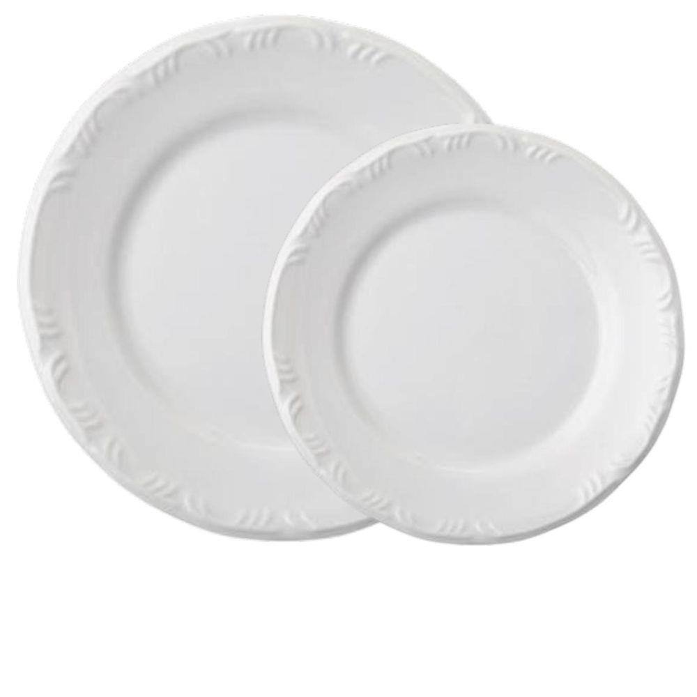 Kit de pratos rasos 12 pecas imagens do brasil schmidt porcelana ...