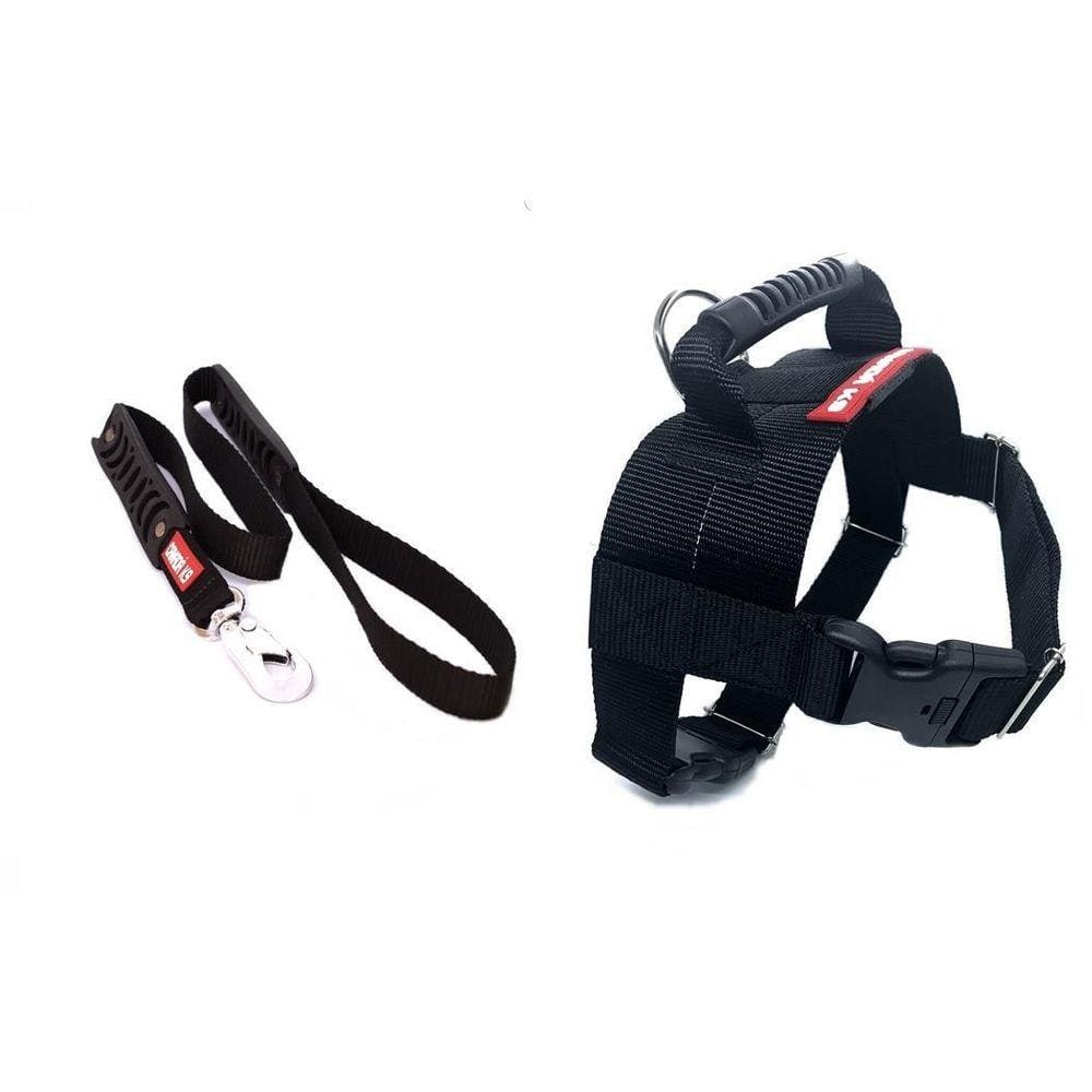 Peitoral Tático Com Guia Para Cães - Canadá K9 - Preto - G