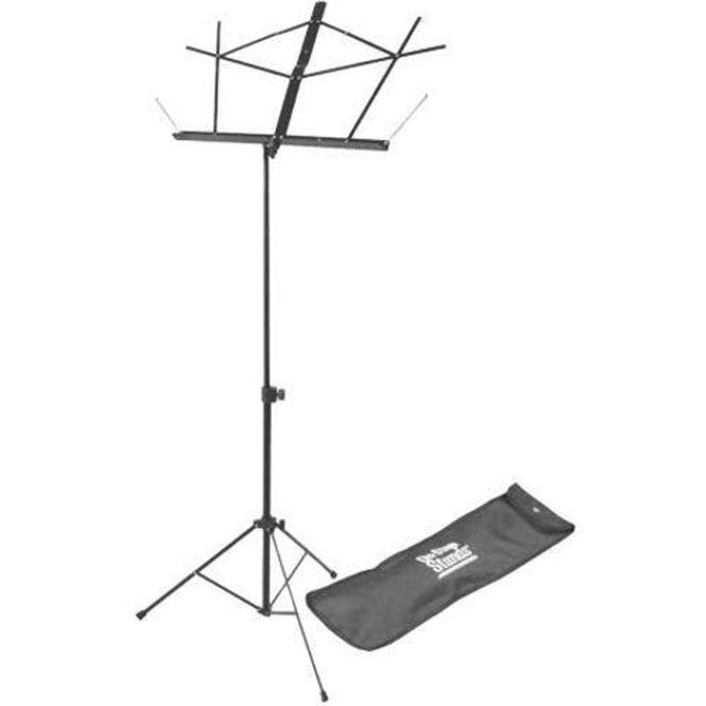Estante para Partitura Preta SM7122BB Dobrável em Metal com Capa