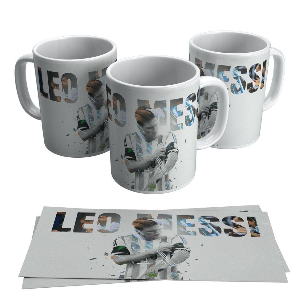 Caneca Leo Messi Jogador Argentino Do Barcelona