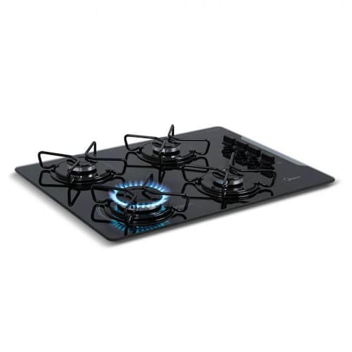 imagem-Cooktop Midea 4 Bocas com Mesa de Vidro Preto MD-GV40 Bivolt