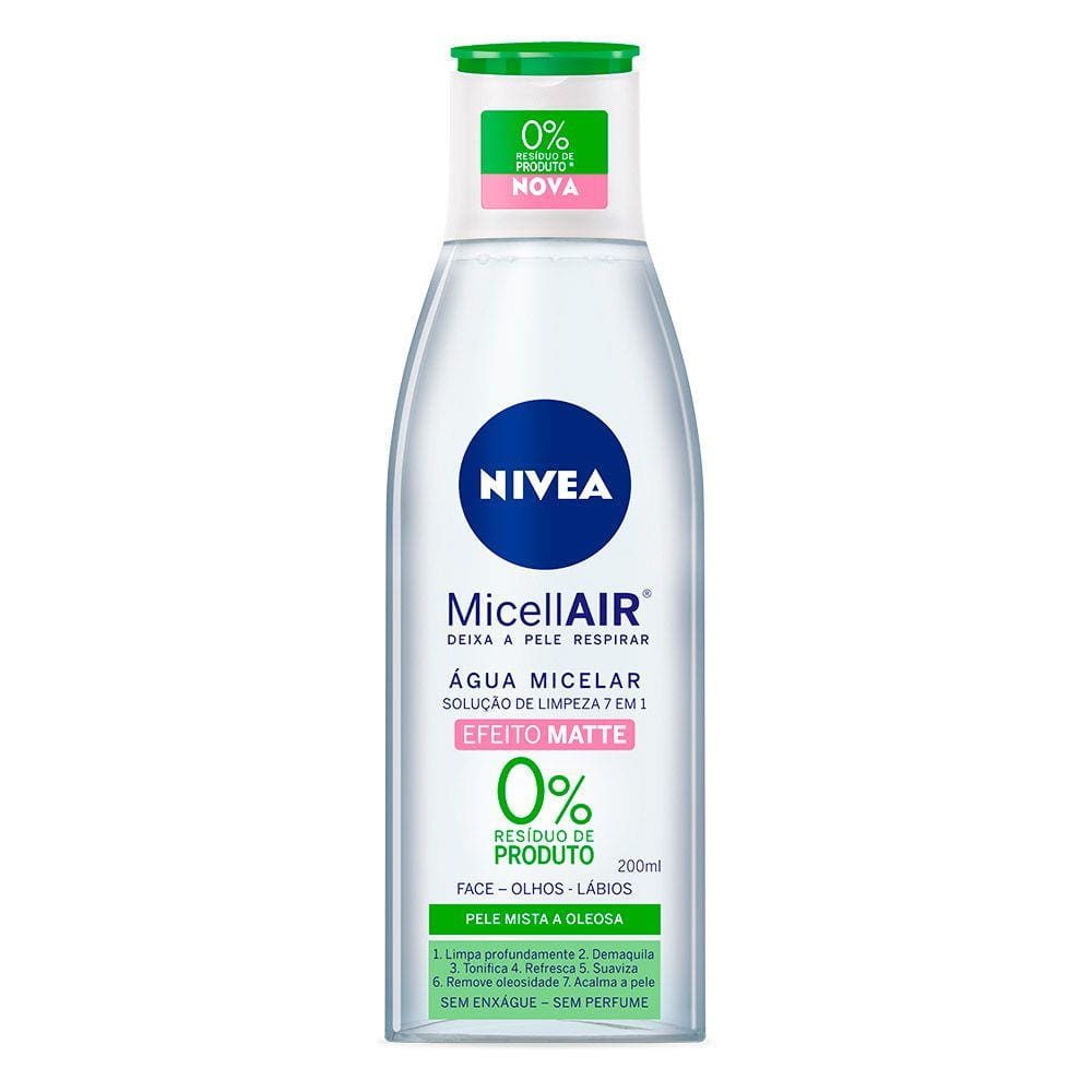 Água Micelar Nivea 7X1 Pele Mista E Oleosa 200ml