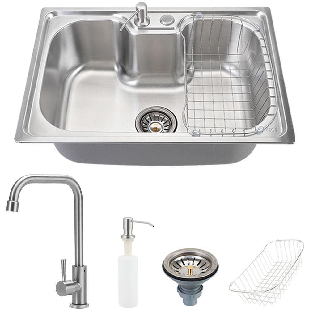Cuba Para Cozinha Pia Inox Com Acessórios Carajás E Torneira Para Cozinha Tinguá Pingoo.casa