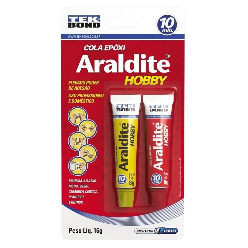 Cola Araldite Hobby 10 Minutos 16g SM Tekbond