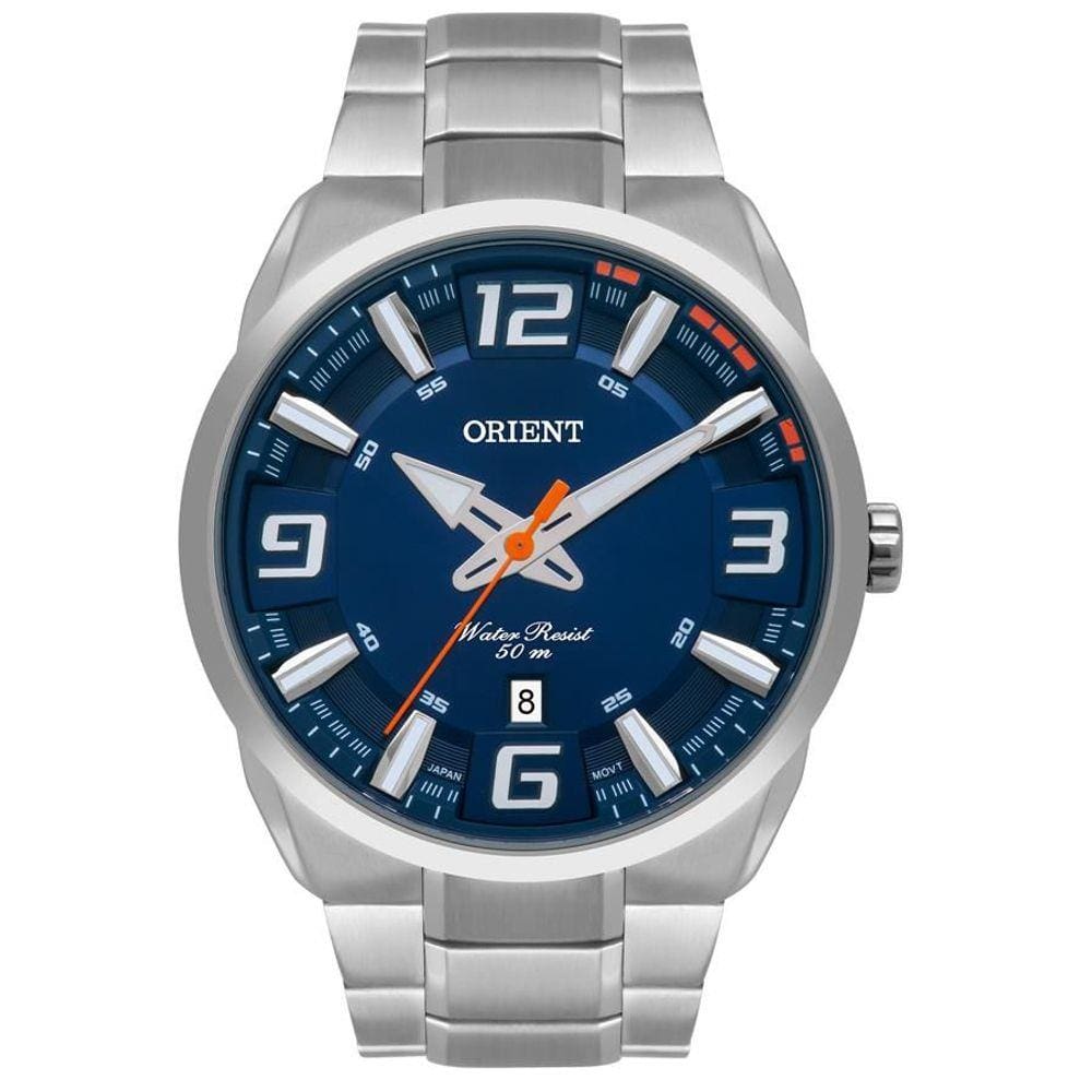 Relógio Orient Masculino Casual Prateado