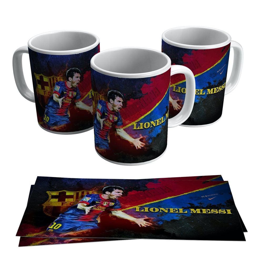 Caneca Lionel Messi Jogador Do Barcelona Futebol
