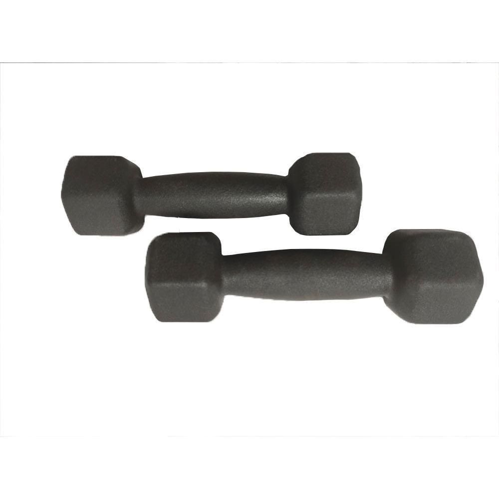 Par De Halter Dumbell Sextavado Revestido 6kg Preto