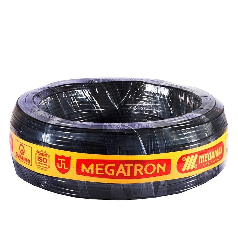 Cabo PP Megatron 3X2,5MMx100M Rolo 500V Preto