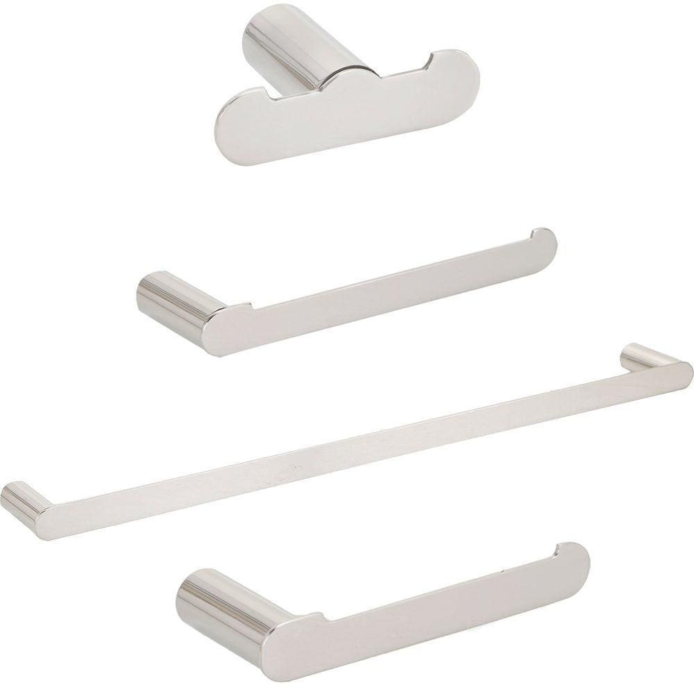 Acessórios Para Banheiro 4 Peças Vila Nova Pingoo.casa - Prata