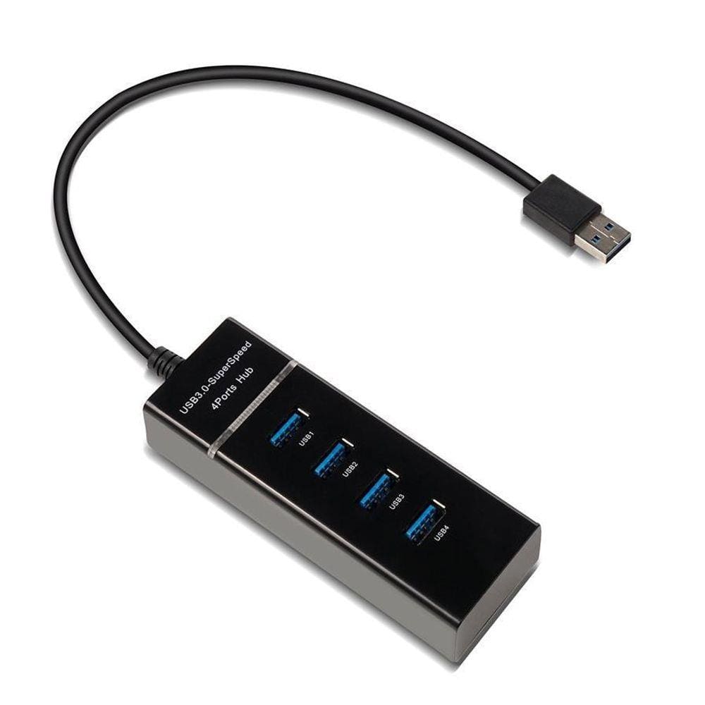 Hub 4 Portas Usb 3.0 Preto