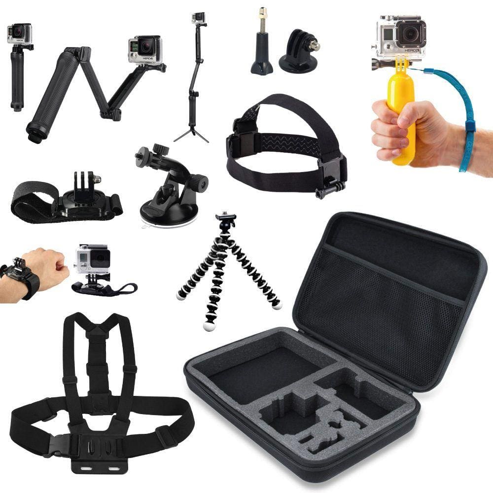 Kit Camera Esportiva Acessorios com 9 pecas Mymax