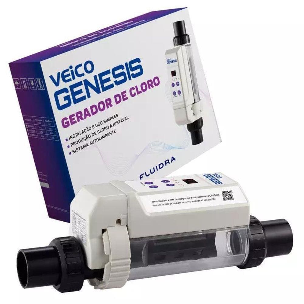 Gerador De Cloro Genesis 15 - Piscinas Até 45.000 Lt Veico