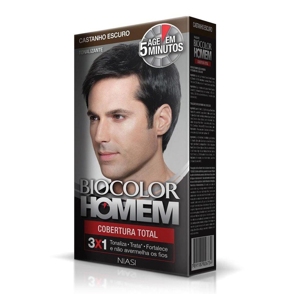 Tonalizante Biocolor Homem Castanho Escuro