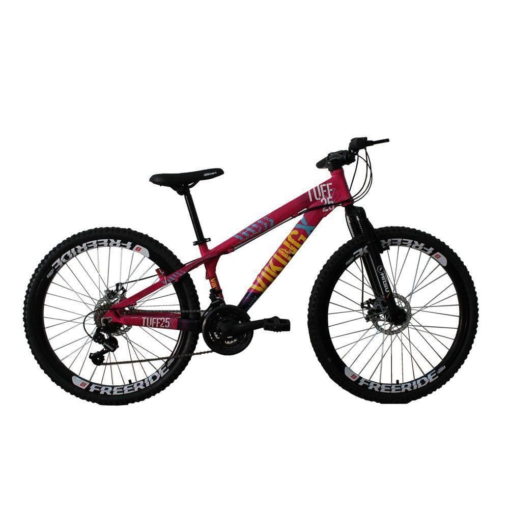 Bicicleta Tuff 25 Freeride Aro 26 Freio a Disco Viking X