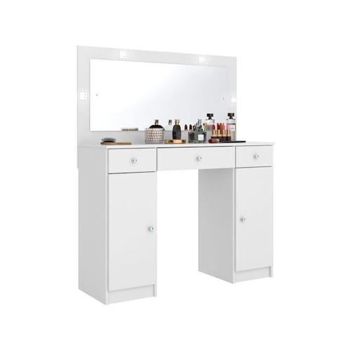 imagem-Penteadeira Camarim com 2 portas Carisma Branco – LC Móveis