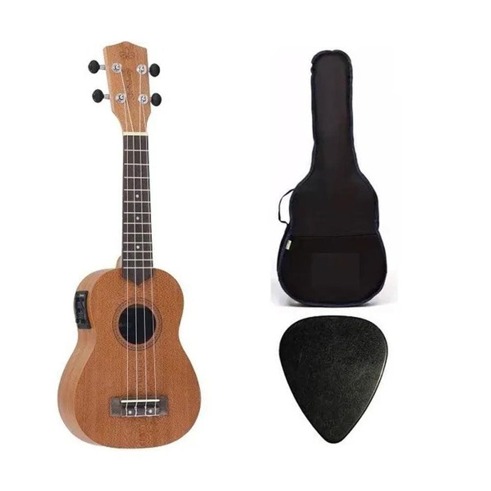 kit Ukulele Concert Strinberg UK06CE Elétrico