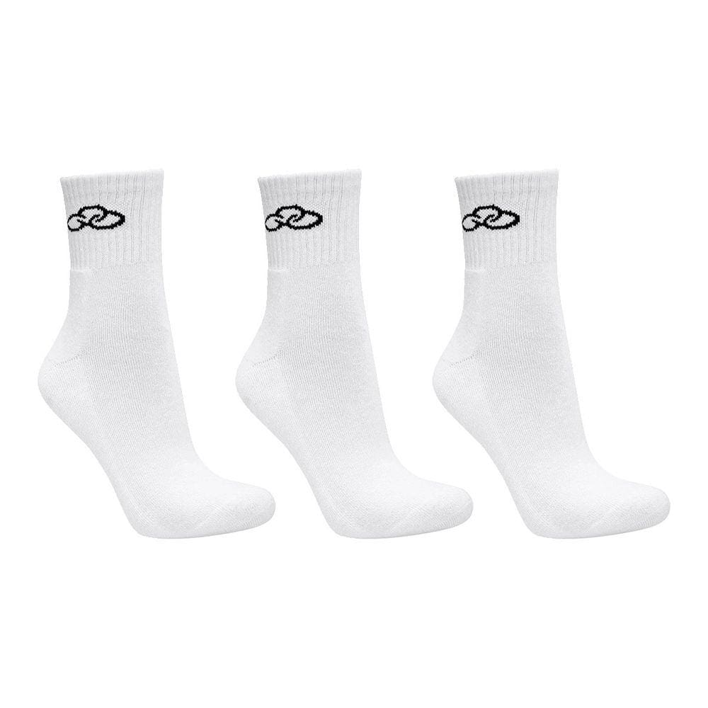 Meia Olympikus Cano Médio Pacote Com 3 Masculina - Branco
