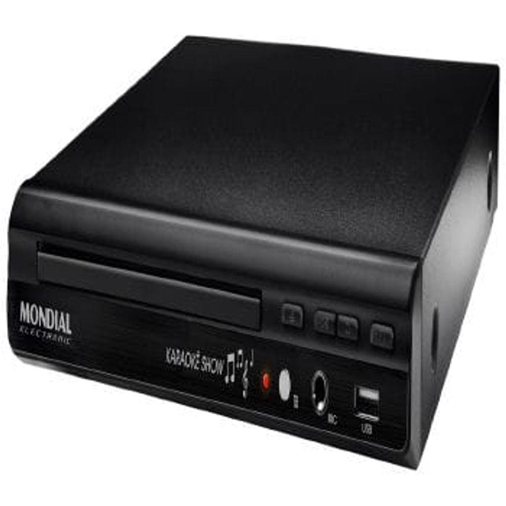 Dvd Player Função Game E Karaokê D-21 Preto Mondial Bivolt