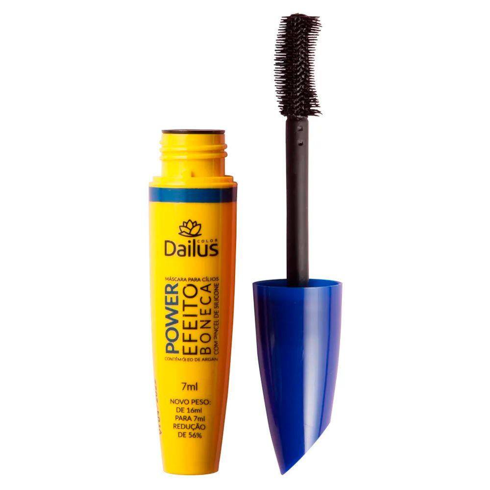 Máscara Para Cílios Dailus Color Power Efeito Boneca - Preto