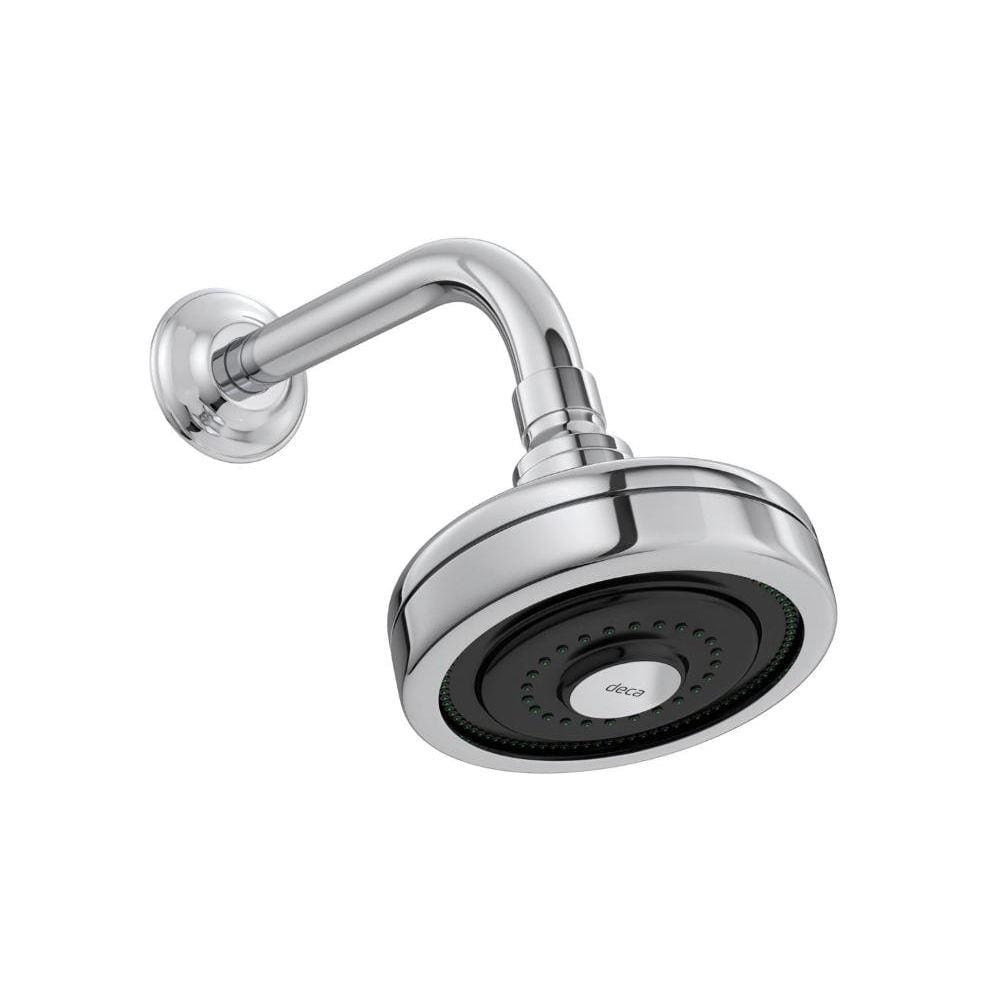 Ducha Redonda de Parede Cromada com Tubo Acqua Plus Deca