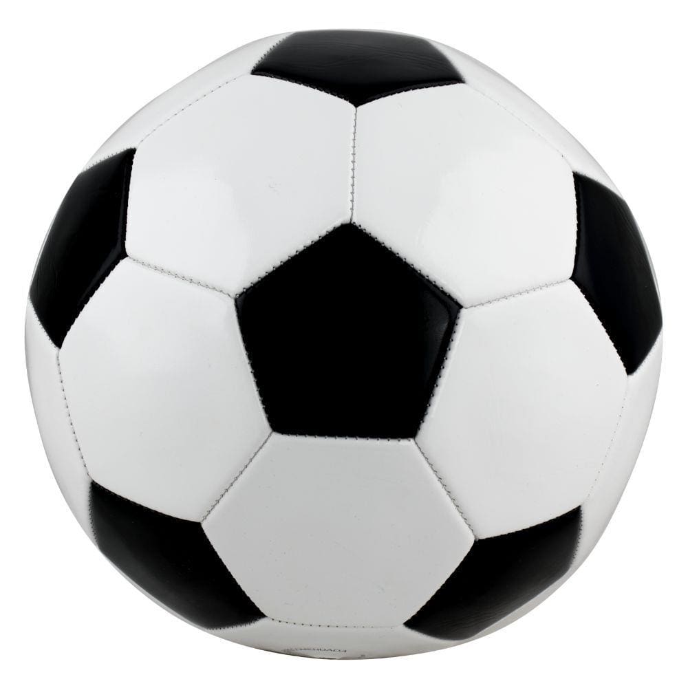 Bola De Futebol Semi Profissional Preto E Branco BBR Toys