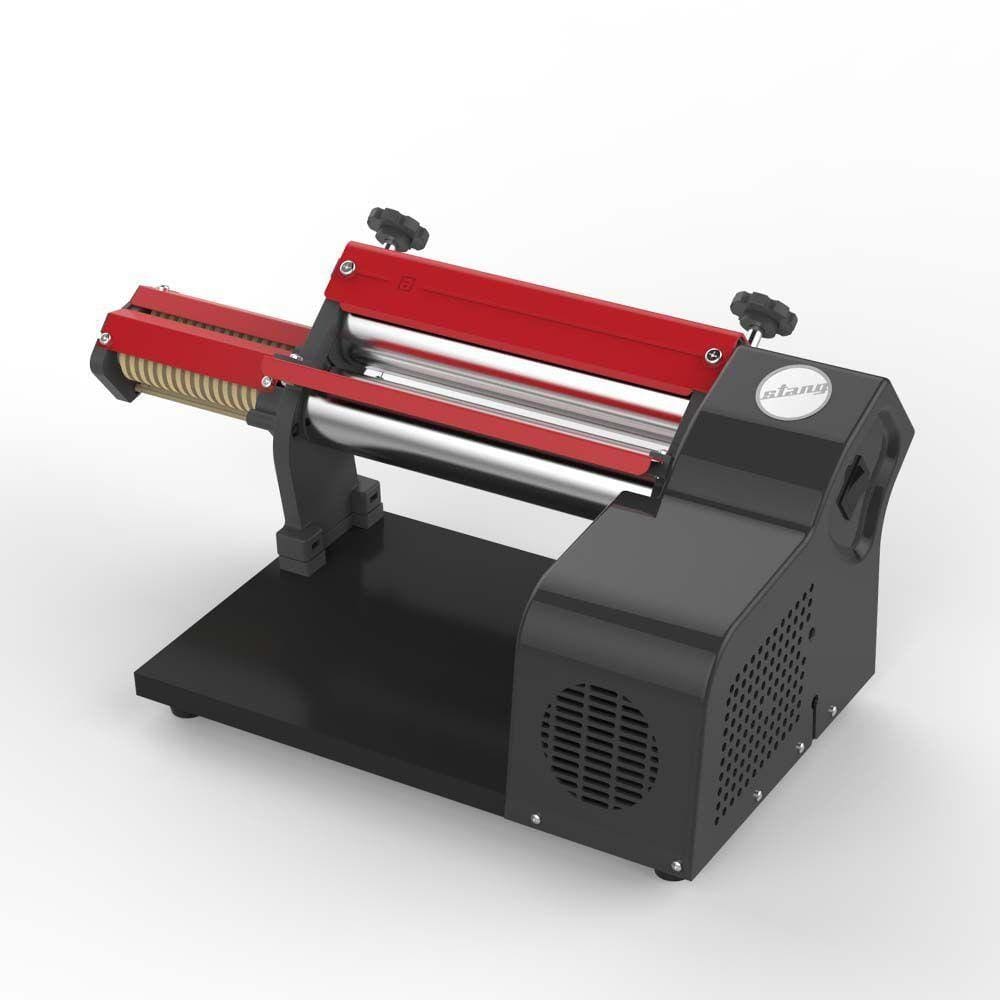 Laminador de Massas Stang de 28 cm com Cortador Vermelho E Preto 220 Volts