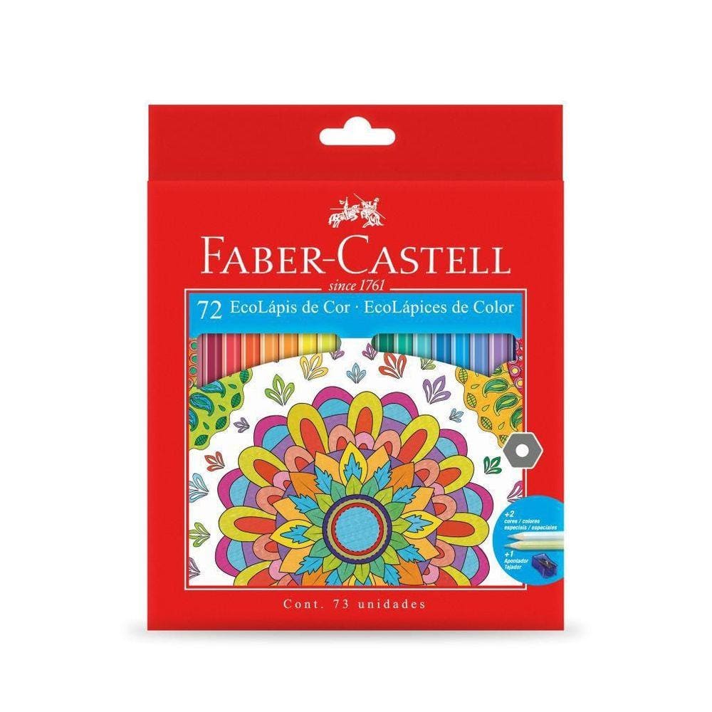 Ecolápis De Cor Faber Castell Sextavado 72 Cores